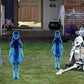 👻Metallische Mädchen-Geisterstatue – Halloween-Gartendekoration komplett aus Metall👻