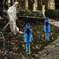 👻Metallische Mädchen-Geisterstatue – Halloween-Gartendekoration komplett aus Metall👻