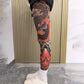 ✨2025 brandneues Design 😎Dehnbare Beinmanschette mit Tattoo-Print