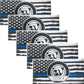 5PCS Thin Blue Line Sticker - Code 4