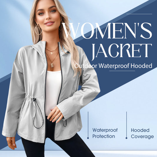 Wasserdichte Outdoor-Kapuzenjacke für Damen