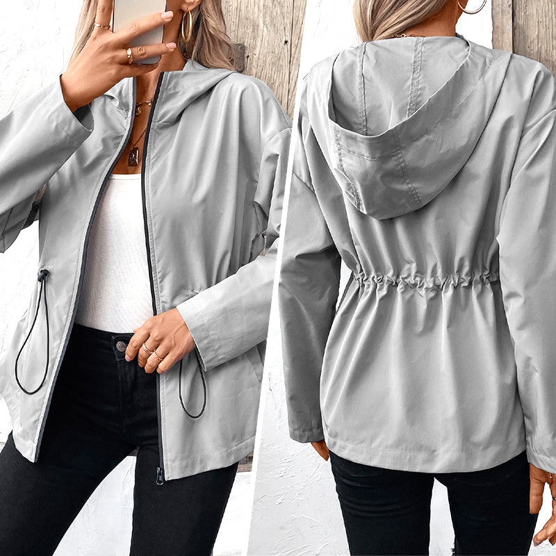 Wasserdichte Outdoor-Kapuzenjacke für Damen