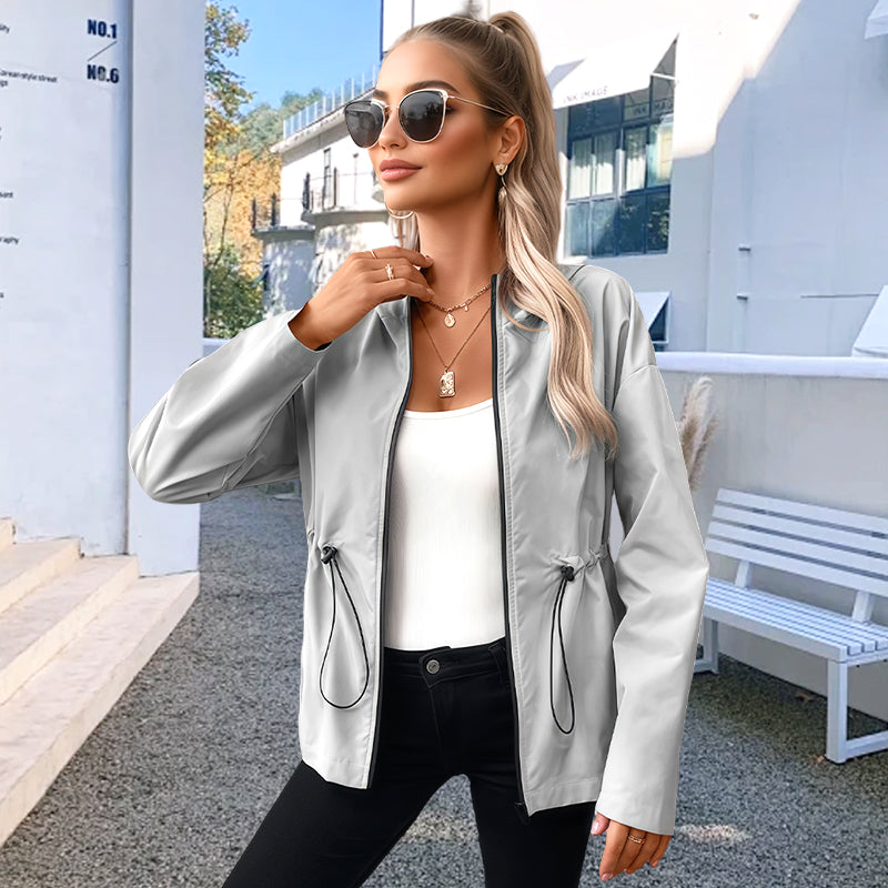 Wasserdichte Outdoor-Kapuzenjacke für Damen