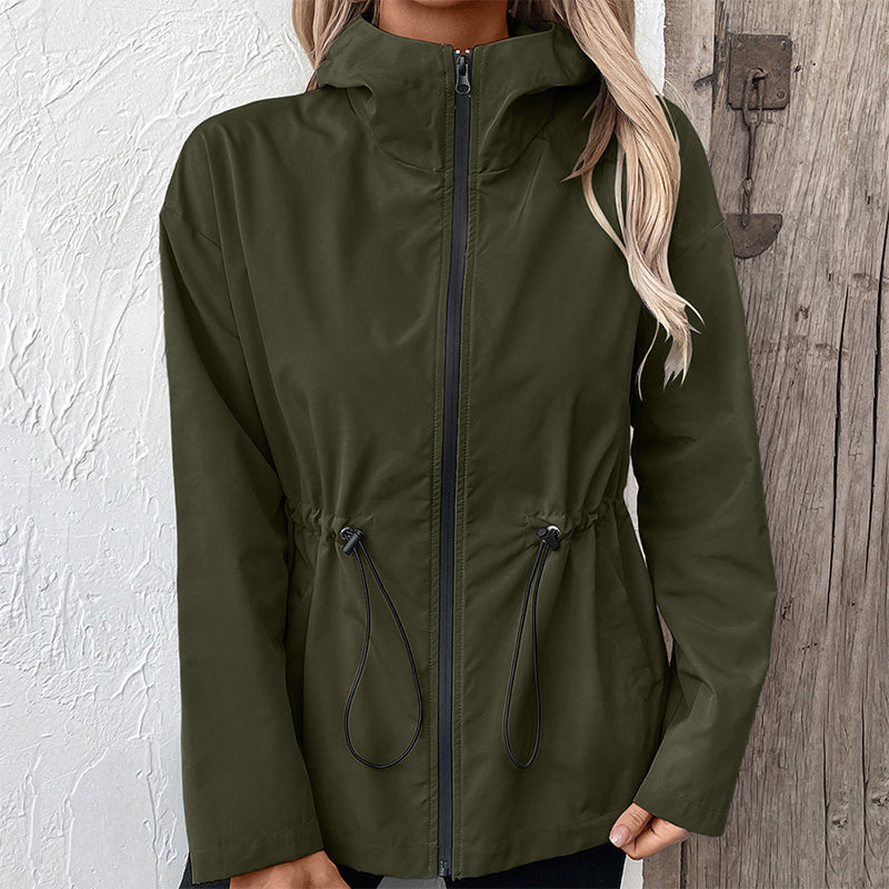 Wasserdichte Outdoor-Kapuzenjacke für Damen