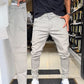 Herren Slim-Fit Freizeithose in Unifarben