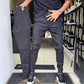 Herren Slim-Fit Freizeithose in Unifarben