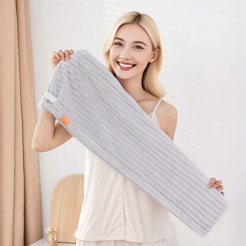 🎅Weihnachts-Sonderangebot: 50 % Rabatt🎁🛁Großes Haarhandtuch mit sicherem Band für Frauen
