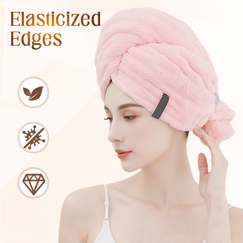 🎅Weihnachts-Sonderangebot: 50 % Rabatt🎁🛁Großes Haarhandtuch mit sicherem Band für Frauen