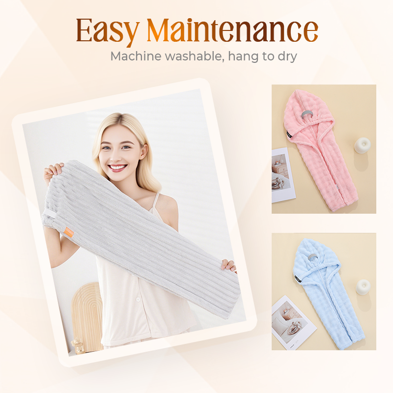 🎅Weihnachts-Sonderangebot: 50 % Rabatt🎁🛁Großes Haarhandtuch mit sicherem Band für Frauen