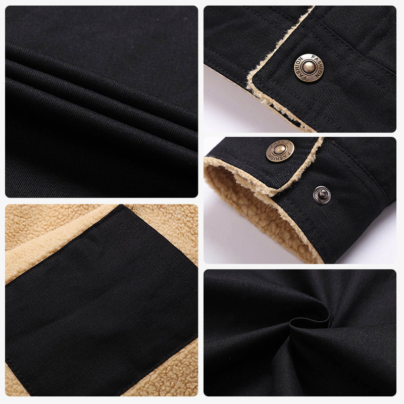 🎁Weihnachten Verkauf 40% OFF⏳Herren Retro Western Winter Fleece Jacke