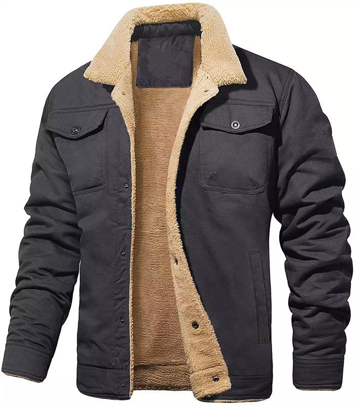 🎁Weihnachten Verkauf 40% OFF⏳Herren Retro Western Winter Fleece Jacke