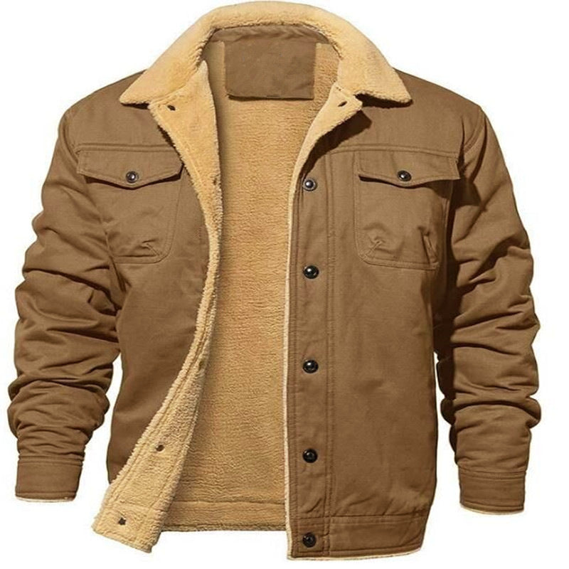 🎁Weihnachten Verkauf 40% OFF⏳Herren Retro Western Winter Fleece Jacke