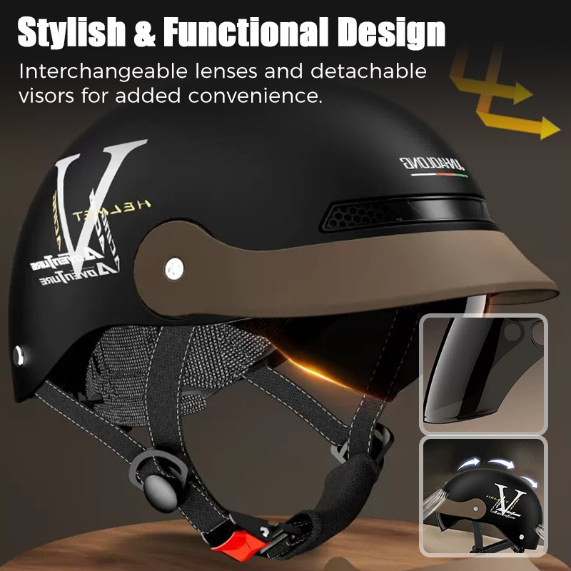 🛡️Atmungsaktiver, leichter und stoßfester Motorradhelm
