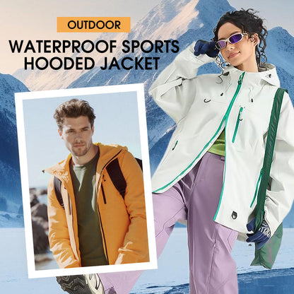 Wasserdichte Outdoor-Sportjacke mit Kapuze