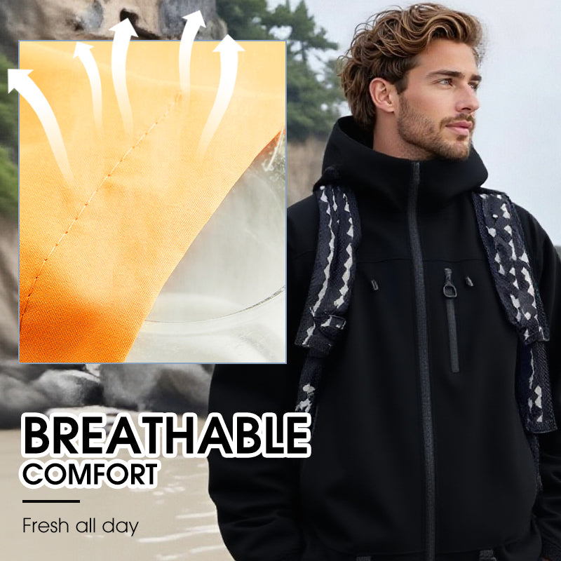 Wasserdichte Outdoor-Sportjacke mit Kapuze