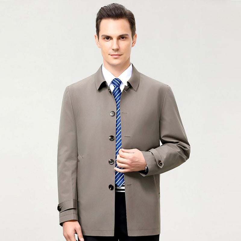 Casual Herrenjacke im geraden Schnitt