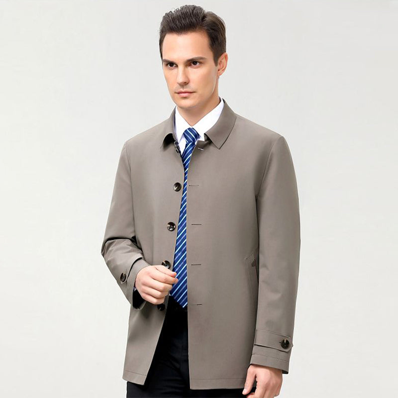 Casual Herrenjacke im geraden Schnitt