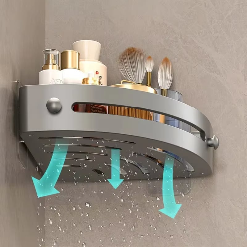 🛀Dreieckiges Badezimmerregal – ein Duschregal, das tatsächlich an seinem Platz BLEIBT und wunderschön aussieht!