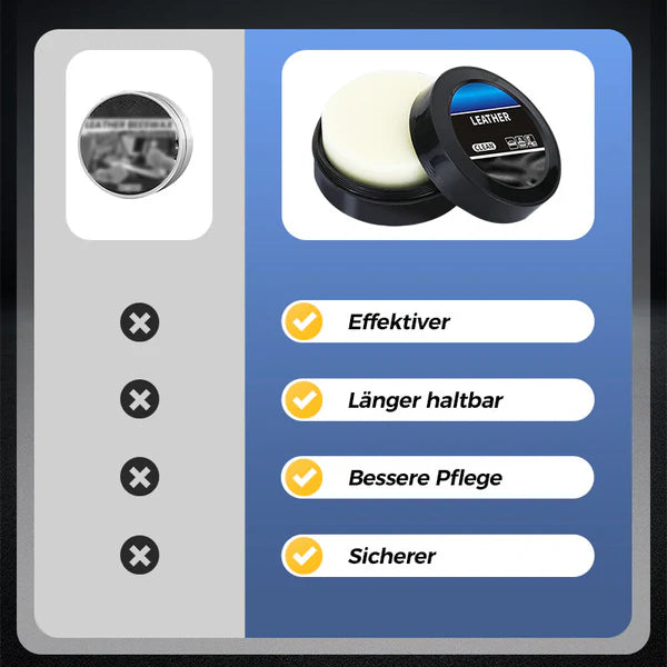 🧼 KAUFEN 2 ERHALTEN 3! ✨ Reinigungs- & Pflegecreme für Leder - Tiefenreinigung mit Natürlichen Ölen für Möbel, Autositze & Accessoires 🛋️🌟