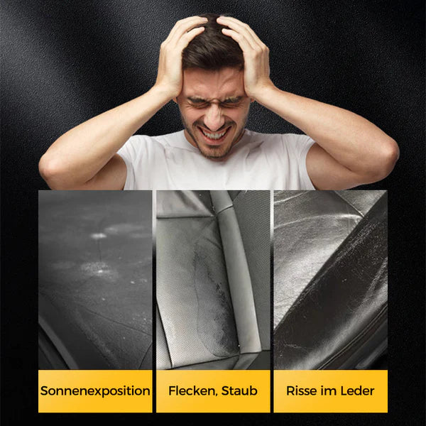 🧼 KAUFEN 2 ERHALTEN 3! ✨ Reinigungs- & Pflegecreme für Leder - Tiefenreinigung mit Natürlichen Ölen für Möbel, Autositze & Accessoires 🛋️🌟