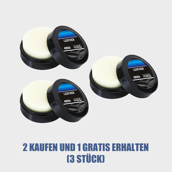 🧼 KAUFEN 2 ERHALTEN 3! ✨ Reinigungs- & Pflegecreme für Leder - Tiefenreinigung mit Natürlichen Ölen für Möbel, Autositze & Accessoires 🛋️🌟