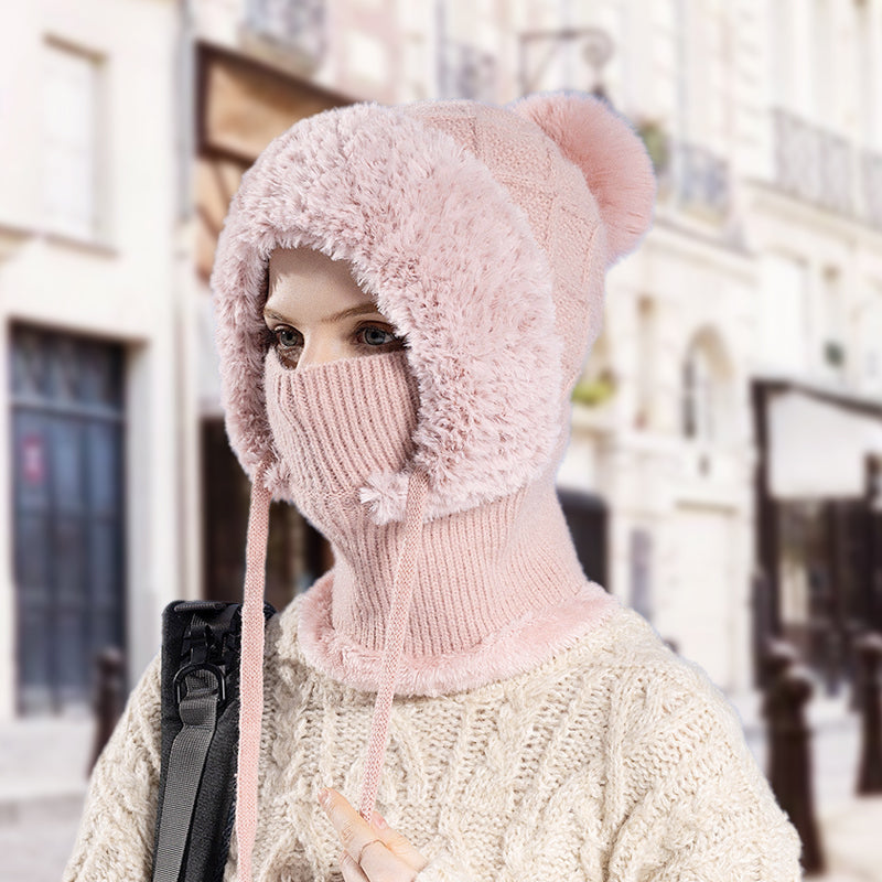⌛ Nur noch 3 Tage – 50 % auf alles! ⏰ 3-in-1-Winter-Sturmhaube für Damen