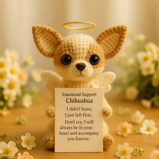 Zarte, gehäkelte Miniatur-Hunde-Andenken