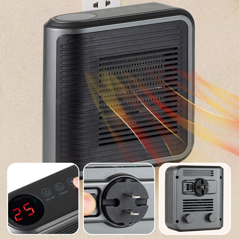 800-W-Wandheizgerät mit einstellbarem Thermostat und Zeitschaltuhr