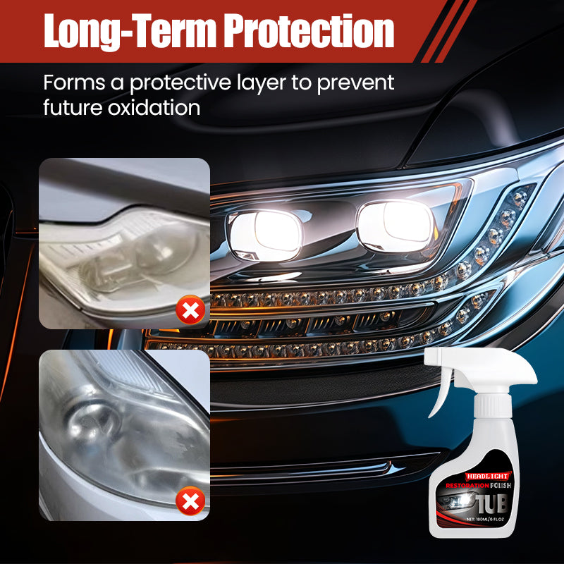 🚗 Scheinwerfer-Klarheit wiederherstellen & schützen – 2-in-1 Scheinwerfer-Aufbereitungsspray – Nachnahme ✨