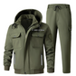 Gefüttertes winddichtes Herren-Set: Jacke und Hose