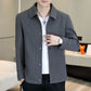 Lässige Herrenjacke mit Knopfleiste