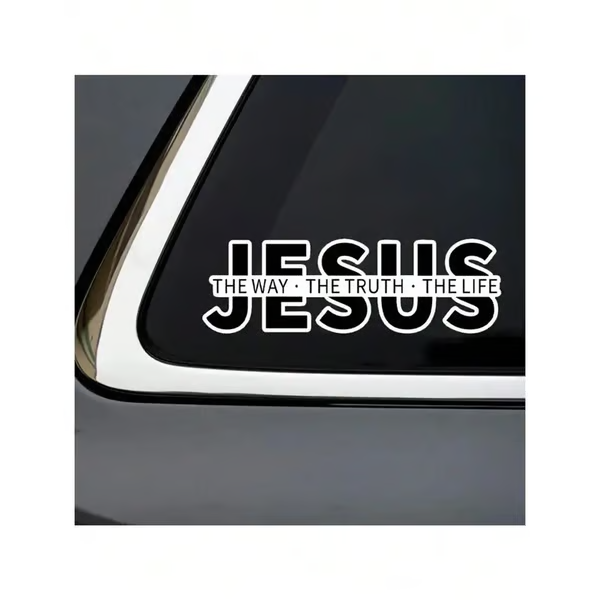 💥LETZTER TAG DES AUSVERKAUFS 49 % RABATT💥Jesus – Der Weg, die Wahrheit, das Leben Christlicher Vinyl-Aufkleber für Autos