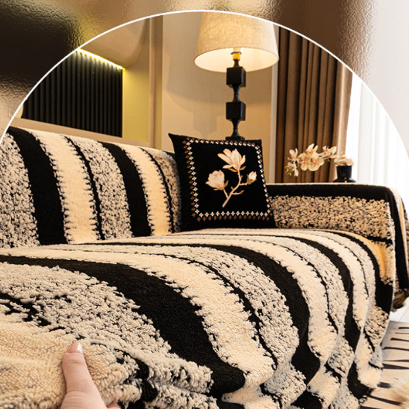 🛋️ 53% RABATT 2025! ✨ Plüsch Sofaüberwurf - Extra Dicke & Rutschfeste Decke mit Elastischen Kanten für Herbst und Winter 🍂❄️