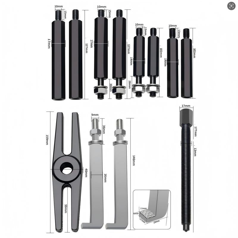 📢 50% RABATT! ✨ Robuster 5-Tonnen-Lagerabzieher-Set