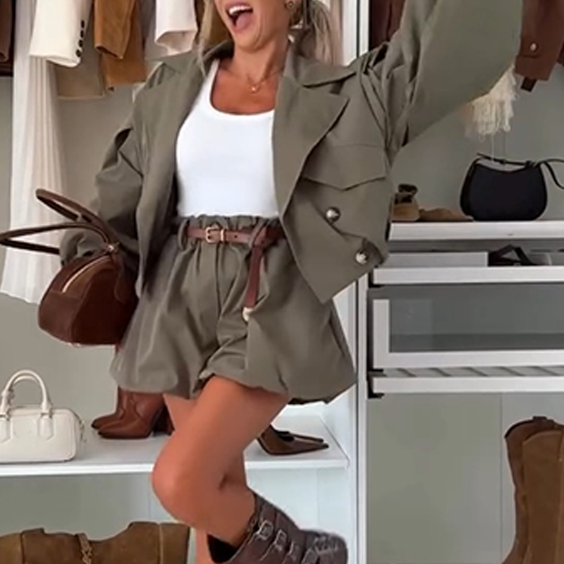 💖 💖Zeitlich begrenztes Angebot – 50 % Rabatt💥💥Lässiger stylischer Damen-Zweiteiler