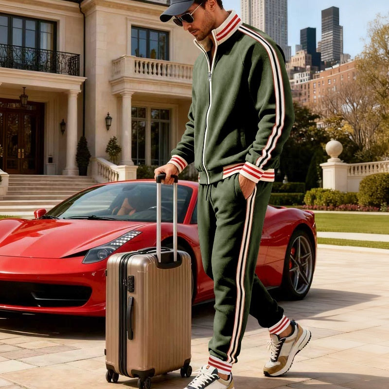 Lässige Trainingsanzüge mit durchgehendem Reißverschluss für Herren