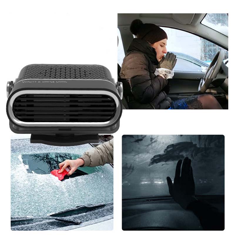📢📢50 %  RABATT !! ⏰ 2-in-1 Tragbare Autheizung - 360° Drehung & Doppelspannung (12V/24V) für Schnelles Entfrosten und Heizen 🚗❄️