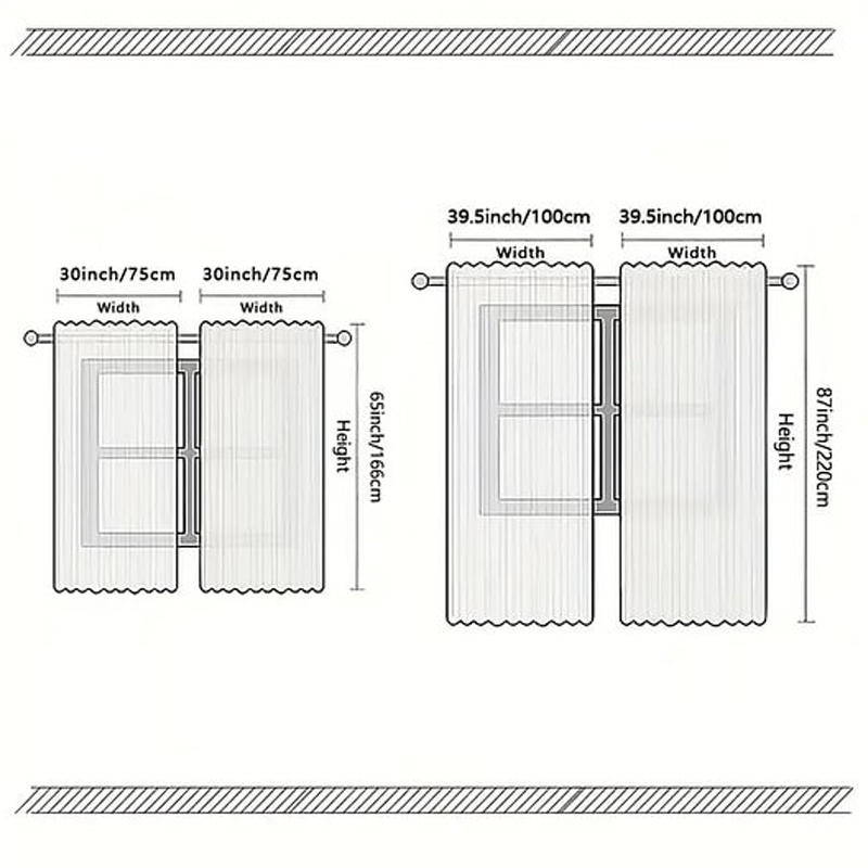 🎄🔥Weihnachtsaktion 50% RABATT🔥Weihnachts-Fenstervorhänge 2-teiliges Set für die Wohnungsdekoration