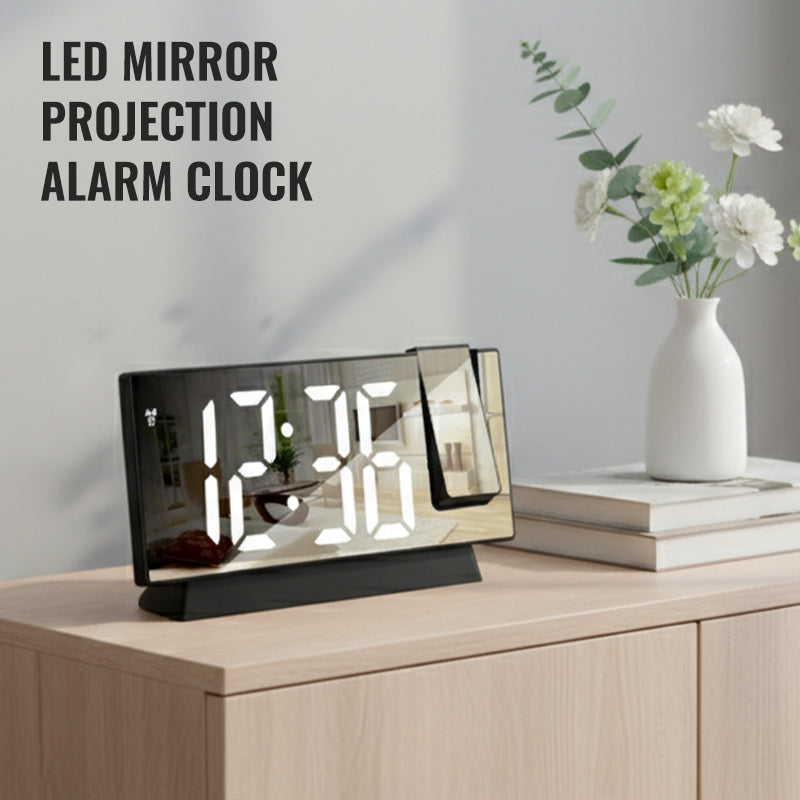 🔥Solange der Vorrat reicht 40 % Rabatt!🎉LED-Spiegelprojektions-Wecker