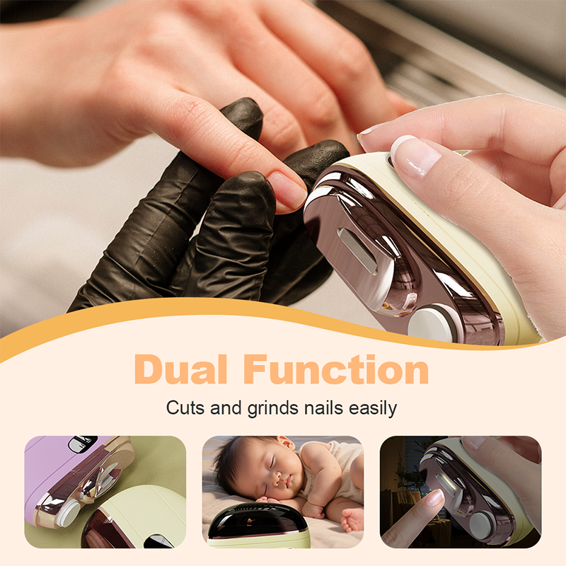 🔥🌟 2-in-1 Smart Electric Nail Clipper & Polisher ✂️ & Polisher for All Ages 👨‍👩‍👧‍👦 💅