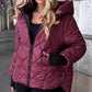 Damen Pufferjacke mit Diamant-Steppmuster