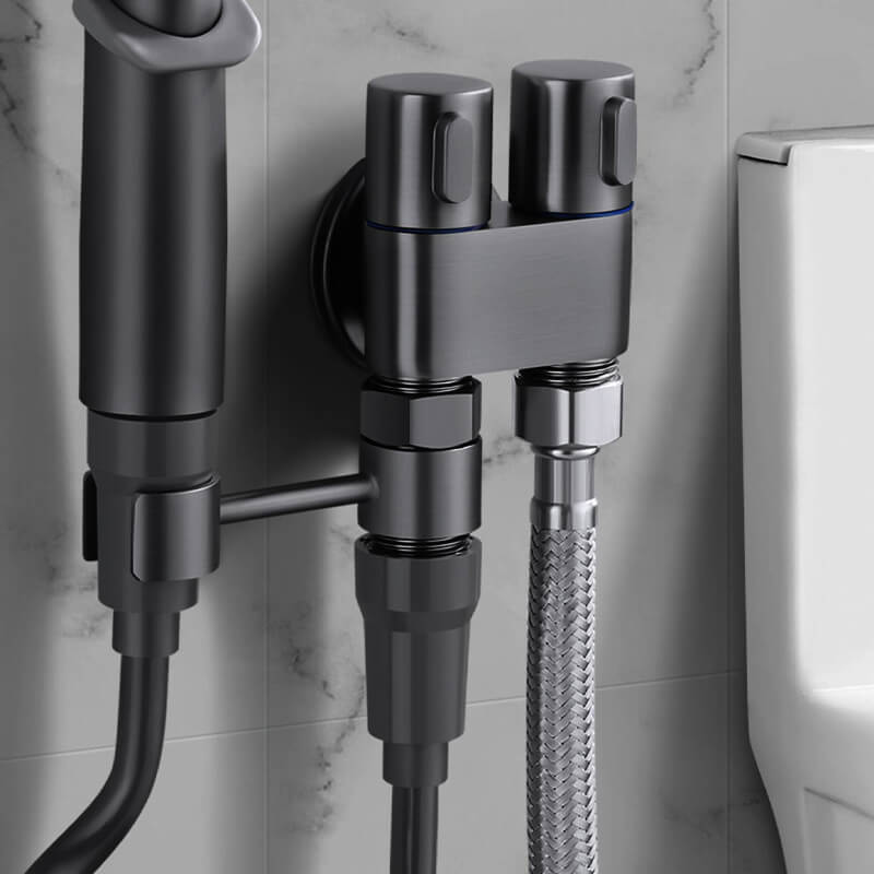 🚽🚿1-in-2-aus Doppelsteuerventil für die Toilette