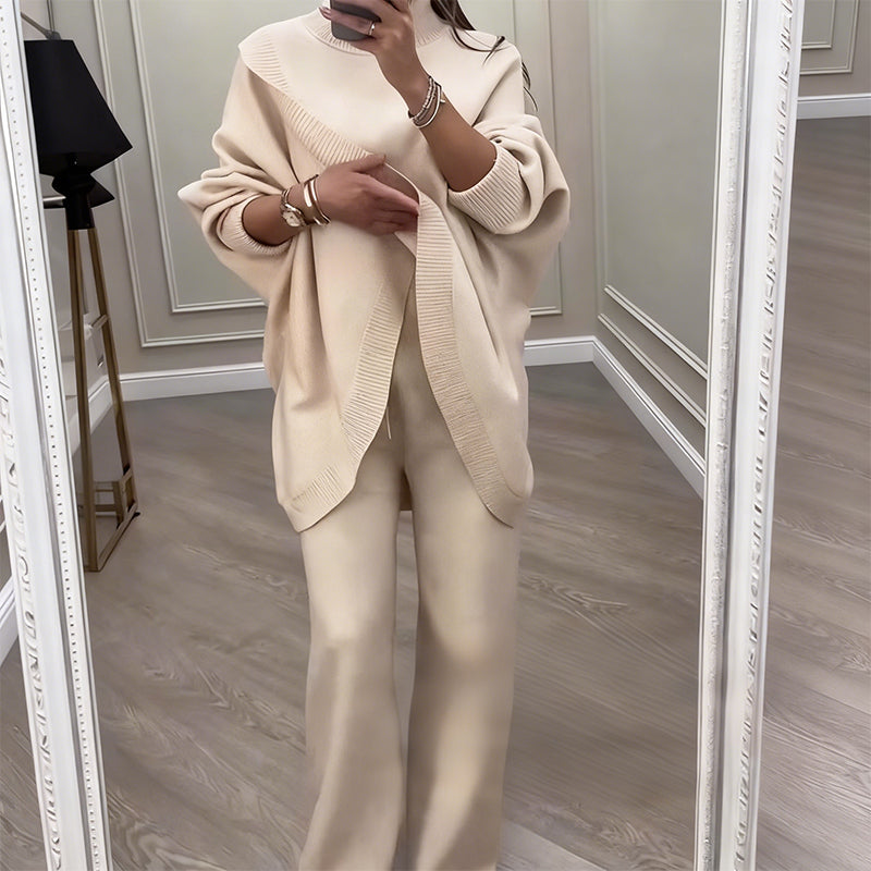 Damen Oversize-Pullover & Hose Set