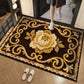 🌲Weihnachtsdeal: 3D-Floral-Garn Bodenmatte - Saugstark & Rutschfest