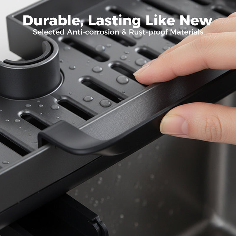 🔥Solange der Vorrat reicht 40 % Rabatt!🎉Abtropfgestell für Spülbecken mit Wasserhahn