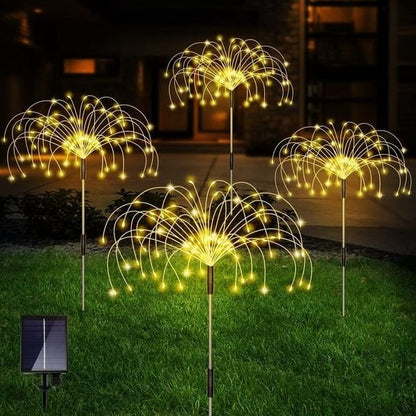 Wasserdichte Solar-Gartenfeuerwerk-Lampe