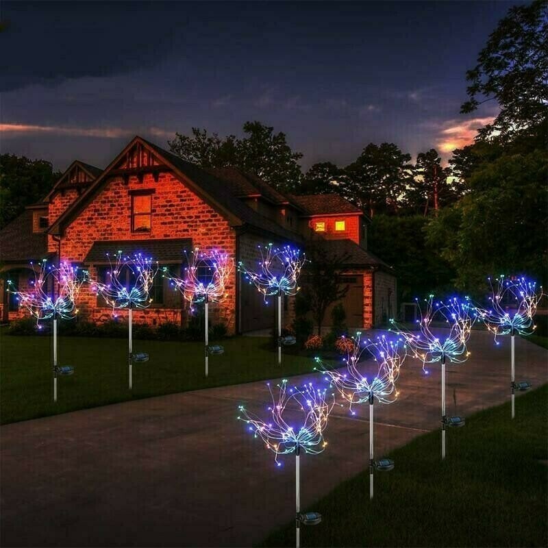 Wasserdichte Solar-Gartenfeuerwerk-Lampe