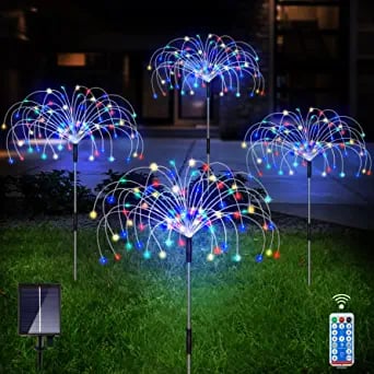 Wasserdichte Solar-Gartenfeuerwerk-Lampe