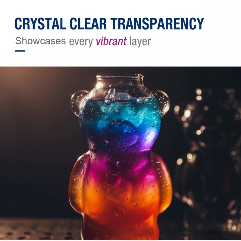 ✨LETZTER TAG DER AKTION Entzückender durchsichtiger Bären-Glasbecher