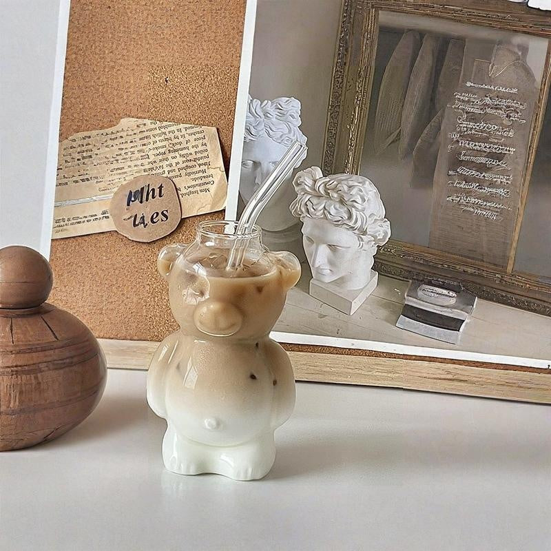 ✨LETZTER TAG DER AKTION Entzückender durchsichtiger Bären-Glasbecher